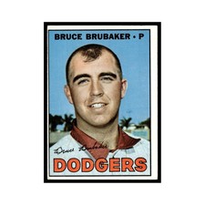 1967 Topps Bruce Brubaker Dodgers #276
