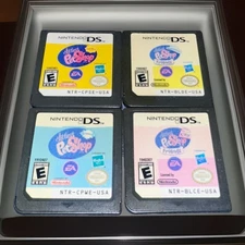 Nintendo DS Littlest Pet Shop Jungle, Winter, City & Country 4 Game Lot NES Nice