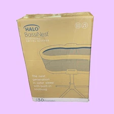 HALO Innovations BassiNest Soothing Swivel Sleeper 3.0 Warm Gray Bassinet 5128