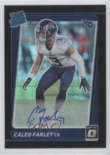 2021 Donruss Optic Rated Rookie Black Pandora Prizm 13/20 Caleb Farley Auto 0u8k