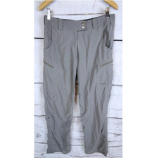 ExOfficio Convertible Pants Women's Size 4 Gray Travel Cropped Nylon