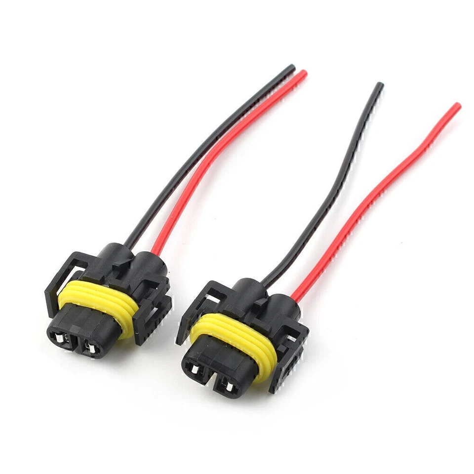 Wire Pigtail Female P S 880 Fog Light Two Harness Bulb Socket Connector Plug 2x - Image 4 of 4