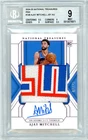 2024 National Treasures Pink /25 Ajay Mitchell Rookie Patch Auto RPA BGS 9