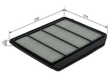 BOSCH Luftfilter F 026 400 710 Filtereinsatz für SUZUKI VITARA LY SX4 CROSS JY