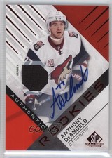 2016 SP Game Used Authentic Rookies Red Material Anthony DeAngelo #189 Auto 0f5z