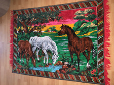 Teppich mit Pferden Pferdemotiv 153 x 117cm