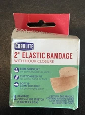 1X Coralite Elastic Bandage 2" Wide 4.4 Yard Stretch - A0186