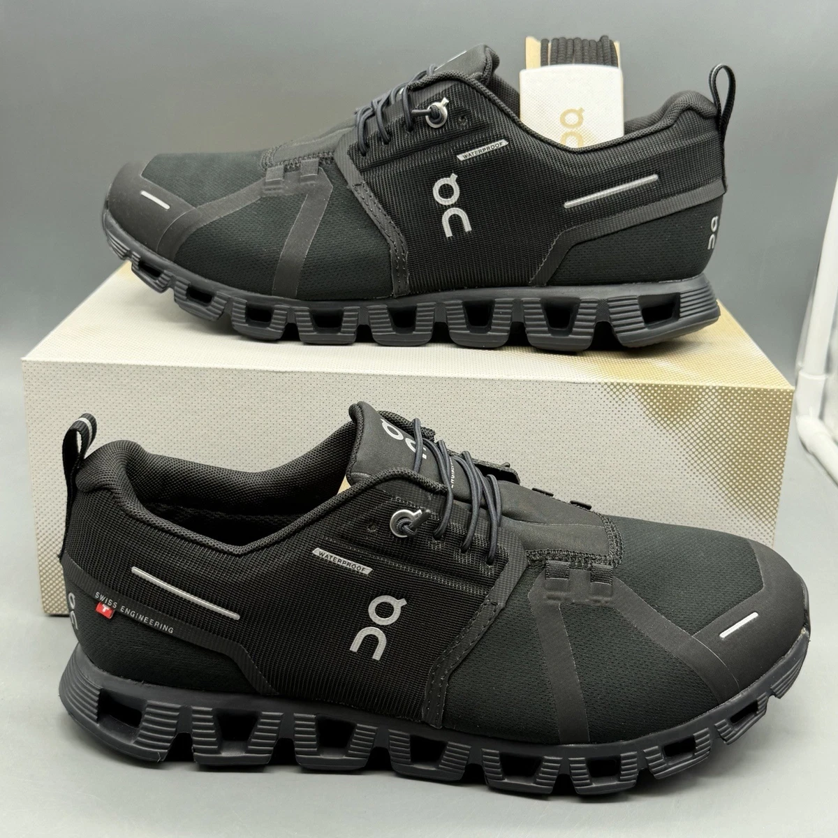 ON Cloud 5 Waterproof All Black for sale | eBay