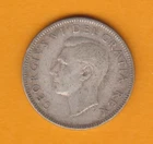 1949 Canadian Silver Quarter Coin Circulated 80% silver