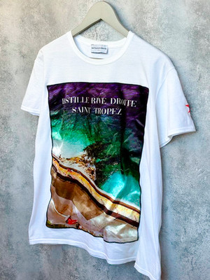 Bastille Rive Droite Venezia ICON Saint Tropez T-Shirt Big Print Tee Herren Gr.L