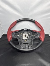 Toyota Supra A90 A91 Genuine Red Leather Steering Wheel Jdm