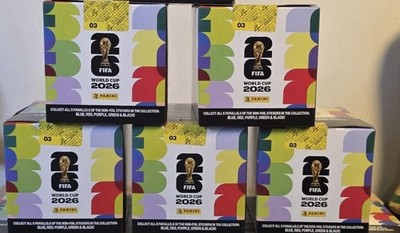Panini FIFA World Cup 2026 Soccer Sticker Sealed 5 Box TEAM BREAK SPAIN  !!!