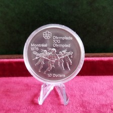 CANADA. 10 dollari 1976 Montreal - Olimpiadi. AG 925 - 48,6 g. dentro l'oblò