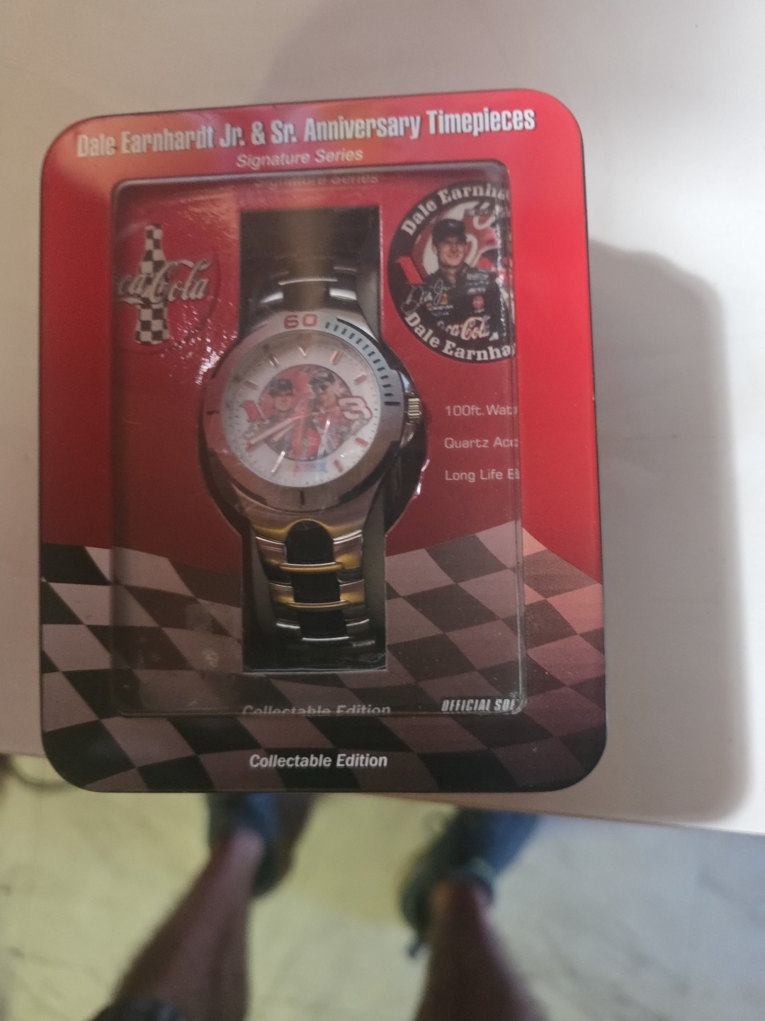 Dale Earnhardt Jr #8 Car NASCAR Wrist watch Silver  Red Stainless Steel 2005
