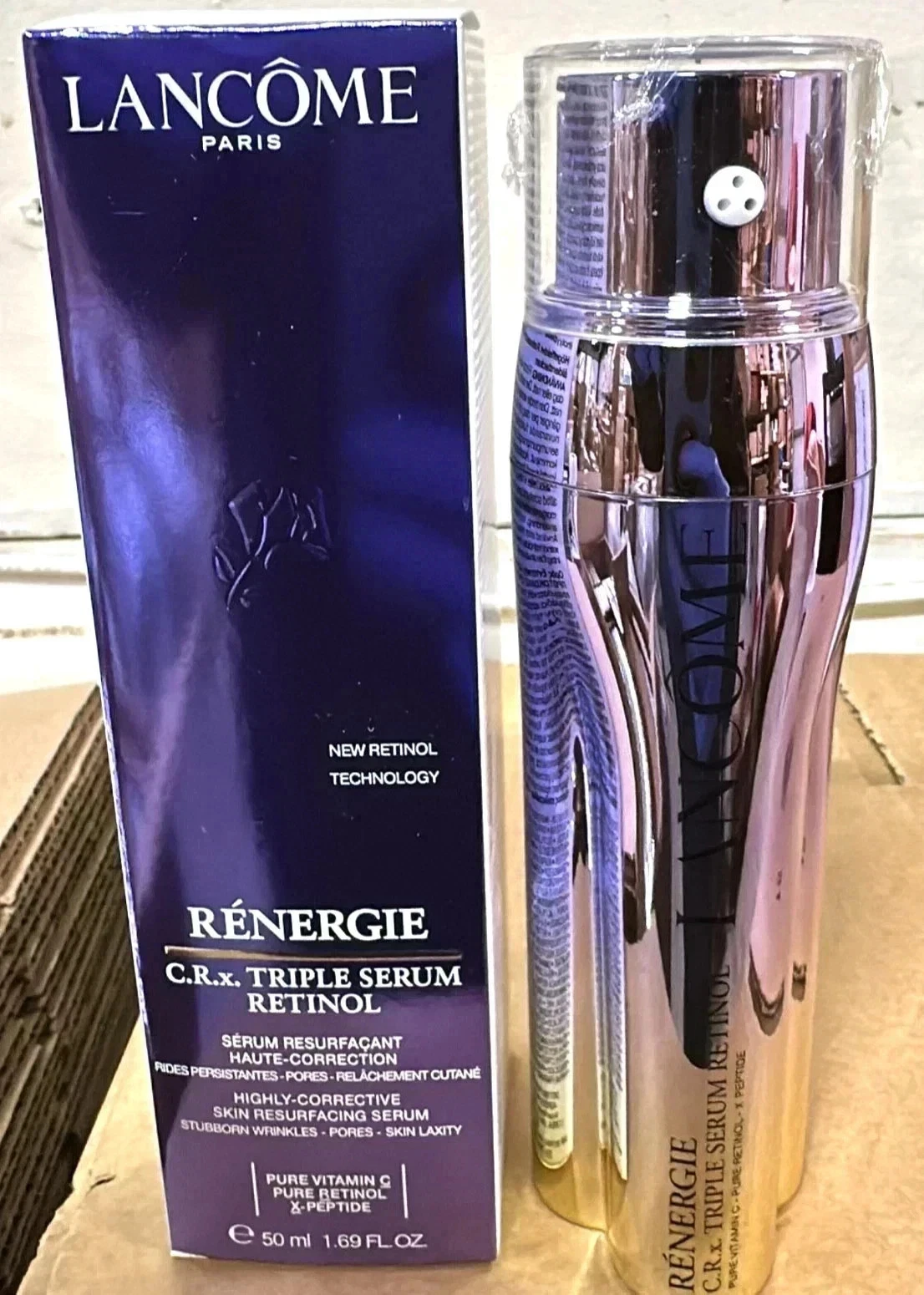 Lancome Renergie C.R.x. Triple Serum Retinol Skin Resurfacing Serum 50ml Sealed