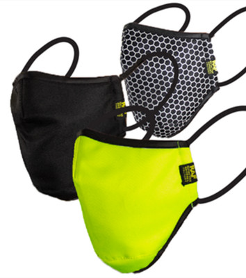 REFLECTIVE APPAREL SAFETY MASK: 3 PACK CLOTH FACE COVERING