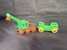 Brio Clever Crane Wagon Set Magnetic Wooden/Plastic Mixed Custom Lot