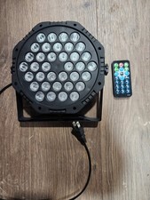 4 Stage Lights 36 LED Par Lights, DMX, Remote, Sound Activated - 4 Count