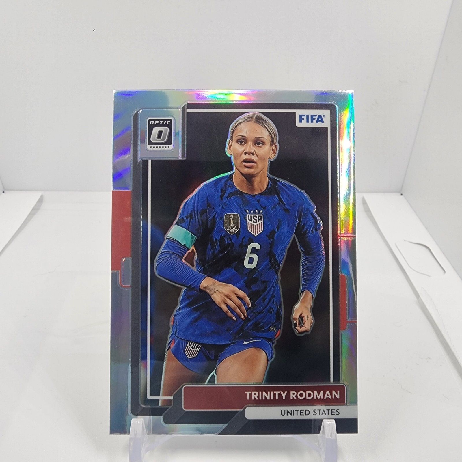 Trinity Rodman USWNT Panini Donruss FIFA 2022-23 Optic Holo Prizm