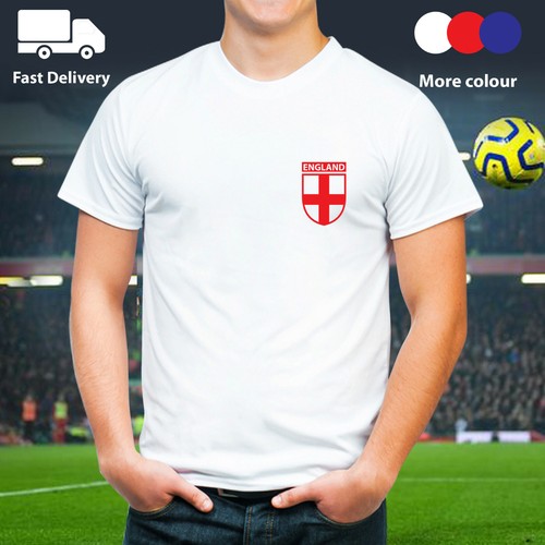 England FOOTBALL T-SHIRT Sports Shirt 