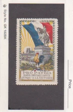  Military France WWI Orleans - Jeanne d'Arc - Red Cross Vignette Poster Stamp