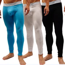 Desmiit Mens Thermal Sexy U-Convex Long Johns Base Layer Warm Legging Trousers 