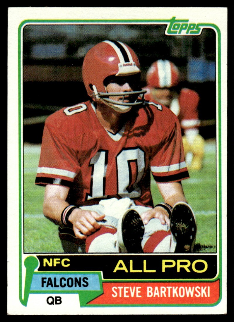 1981 Topps STEVE BARTKOWSKI #390 Atlanta Falcons