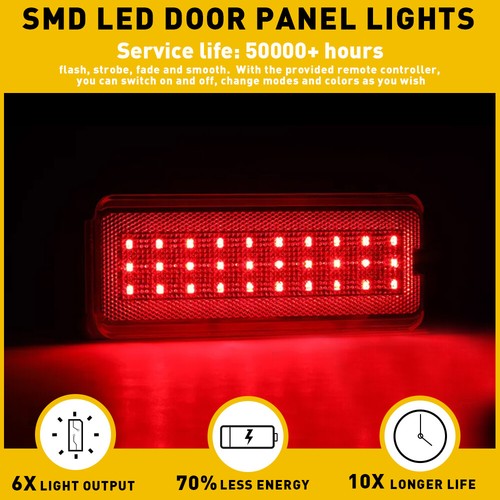 2x Interior Door Panel Light LED Lamp Fit 1999-2007 Ford F-250 F-350 F-450 F-550 - Picture 4 of 11