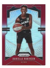 /275 Red 2020 Panini Prizm WNBA #44 Danielle Robinson Las Vegas Aces Basketball