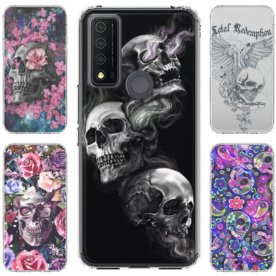 For TCL 30XE 5g 40XE 30V 20XE 20A ShockProof TPU Phone Case+Tempered Glass-SKL