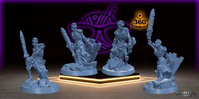 Skeleton Warriors |Arbiter Legion I| Undead miniature for Tabletop games like D&