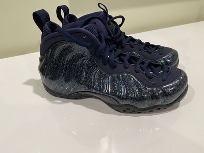 Nike Air Foamposite One Obsidian Navy Blue Glitter Women's AA3963 400 Size 7.5 | eBay