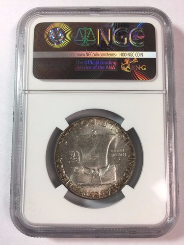 Medio dólar Franklin 1957 50c como nuevo 66 FBL NGC ** buen tono** SKU #7013 - Imagen 2 de 6