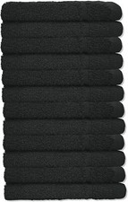 48X Luxury Face Cloths 100% Egyptian Cotton Soft Wash Cloths Quick Dry Flannels.