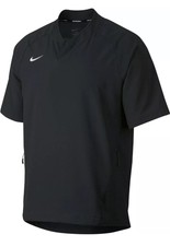 Menâs Nike Short Sleeve 1/4 Zip Wind Shirt Jacket Black Size XXL | eBay