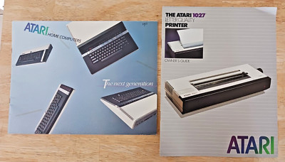 Atari Brochure Home Computers The Next Generation and 1027 Printer Owners Guide