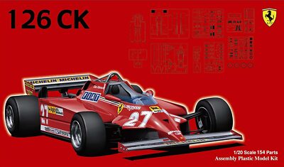 Rare Kit Fujimi 1/20 Grand Prix Ferrari 126CK 1981 from Japan 4895