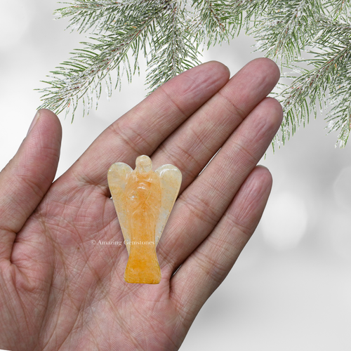 Yellow Aventurine Angel Figurine - 第 9/9 張圖片