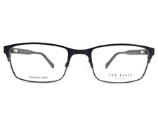 Ted Baker Eyeglasses Frames TM521 BLK Black Rectangle Full Rim 55-20-145