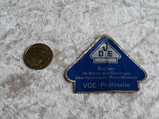 altes Etikett Anhänger f. Elektrogeräte VDE