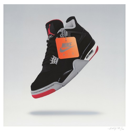 In Flight, Air Jordan 4 Retro - Limited Edition #12/23 - Artist Adam Port |  eBay