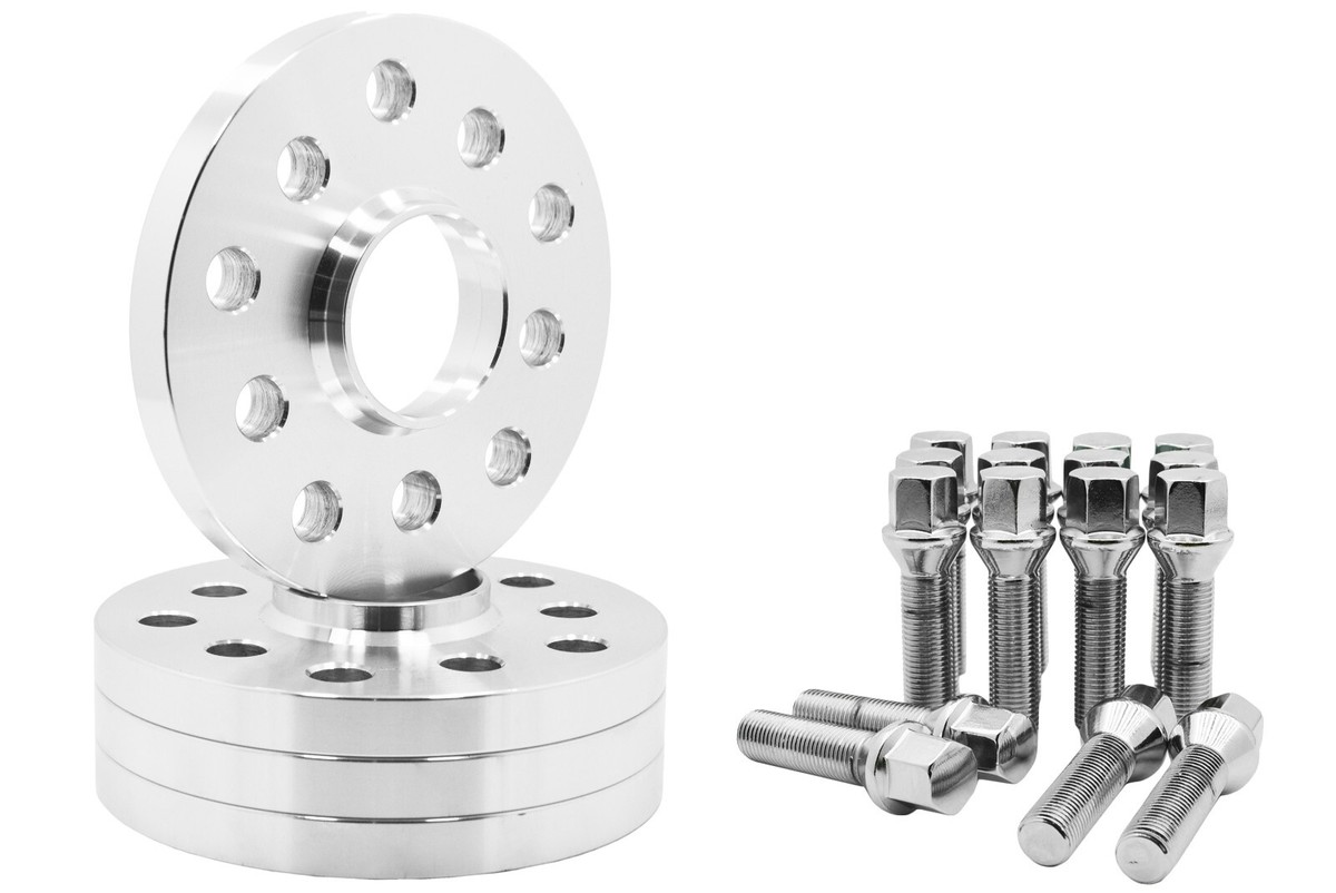 2 30mm 5x100/5x112 Audi Volkswagen Hub Centric Wheel Spacer Kit Cone Seat Bolts
