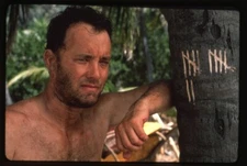 Tom Hanks Castaway Tally Mark Calendar Scene Original 35mm Transparency Stamped