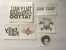 Tally Hall Temporary Tattoos Tattoo Set 6 Designs Rare Old Merch Bora Karaka