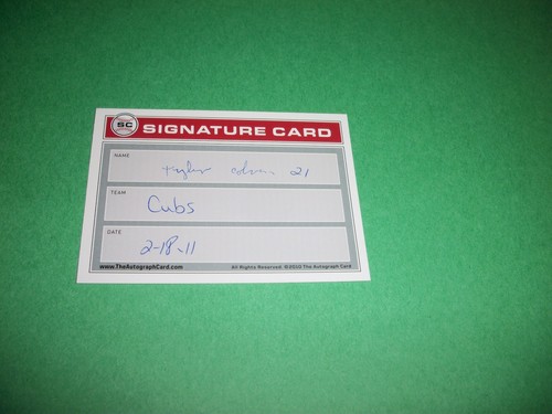 TYLER COLVIN SIGNED SIGNATURE CARD #21 - Picture 2 of 2