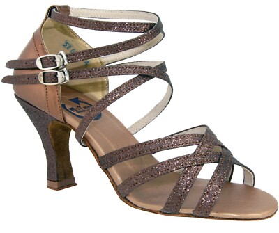 Brauner Latein ''Grace'' Tanzschuh 3'' Absatz UK Größe 3,5 * Salsa * Ceroc * Ballsaal *