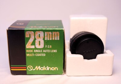  Makinon 28mm F/2.8 Wide Angle Auto Lens - Multi-Coated - Canon Mount - New