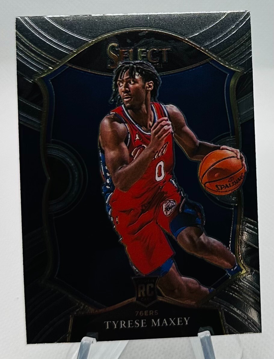 2020-21 Panini Select Concourse Silver Hobby Tyrese Maxey Philadelphia 76ers Rc