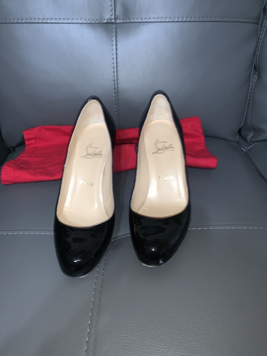 Shiny Black Classic christian louboutin Simple 100 Pumps Shiny Black Classic christian louboutin Simple 100 Pumps