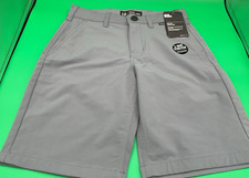 HURLEY NIKE Dri-Fit Shorts Boys Size 10 Gray 2-Way Stretch 26x8 NEW Free Ship 